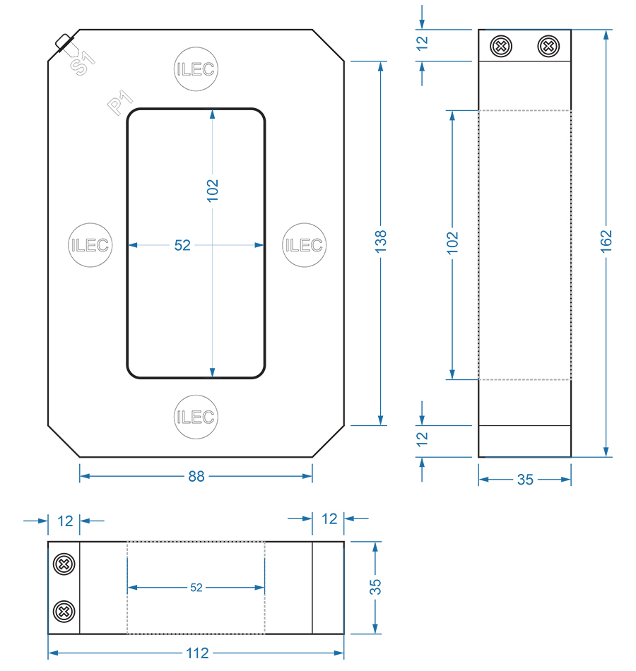 MCT-S510 drawing dimensions