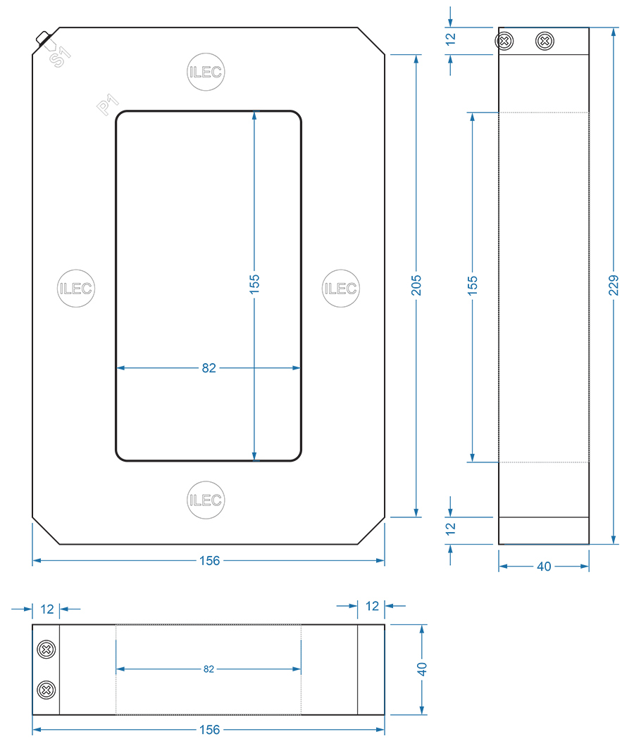 MCT-S816 drawing dimensions