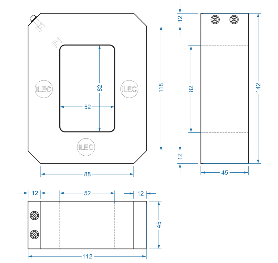 PCT-S58 drawing dimensions