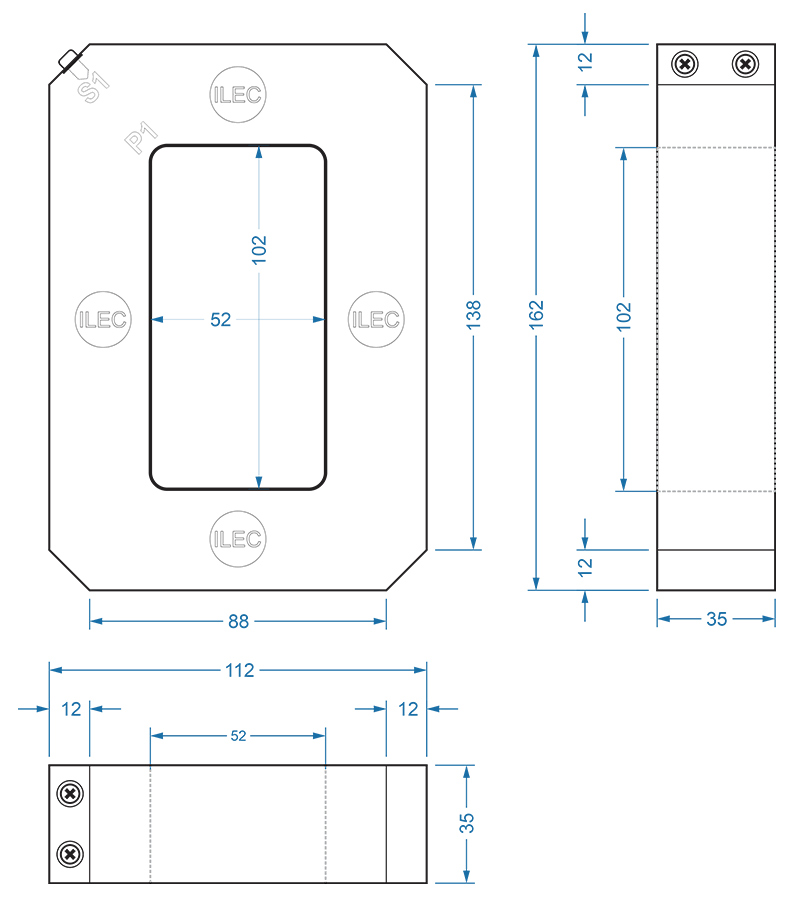 ZCT-s510 drawing dimensions