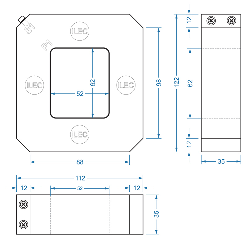 ZCT-s56 drawing dimensions