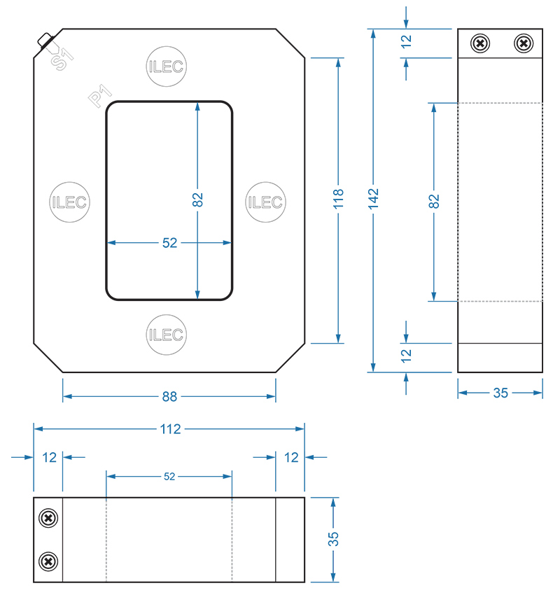 ZCT-s58 drawing dimensions