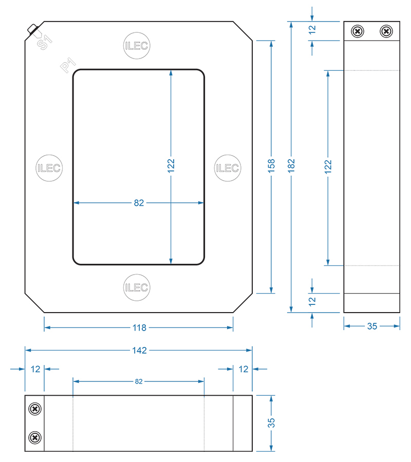 ZCT-s812 drawing dimensions