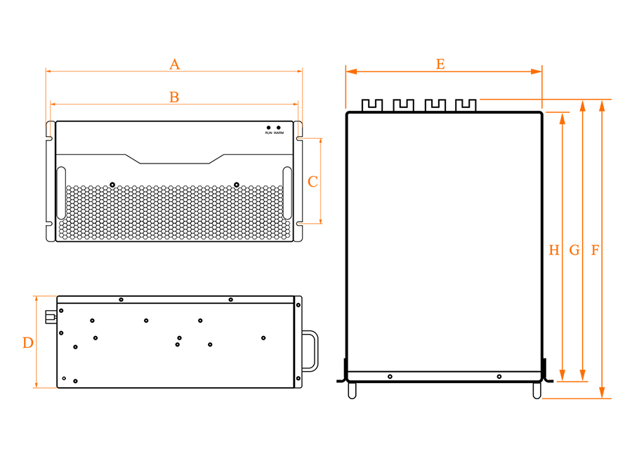 AHF Rack type drawing