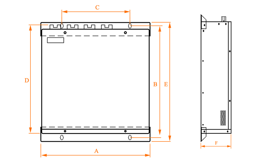 AHF Wall type drawing
